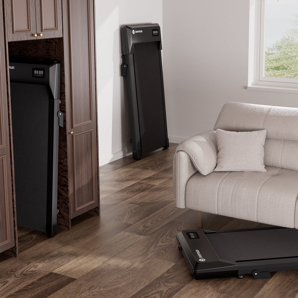 DeerRun Q2 Urban Under-Desk Walking Pad with 7% Incline