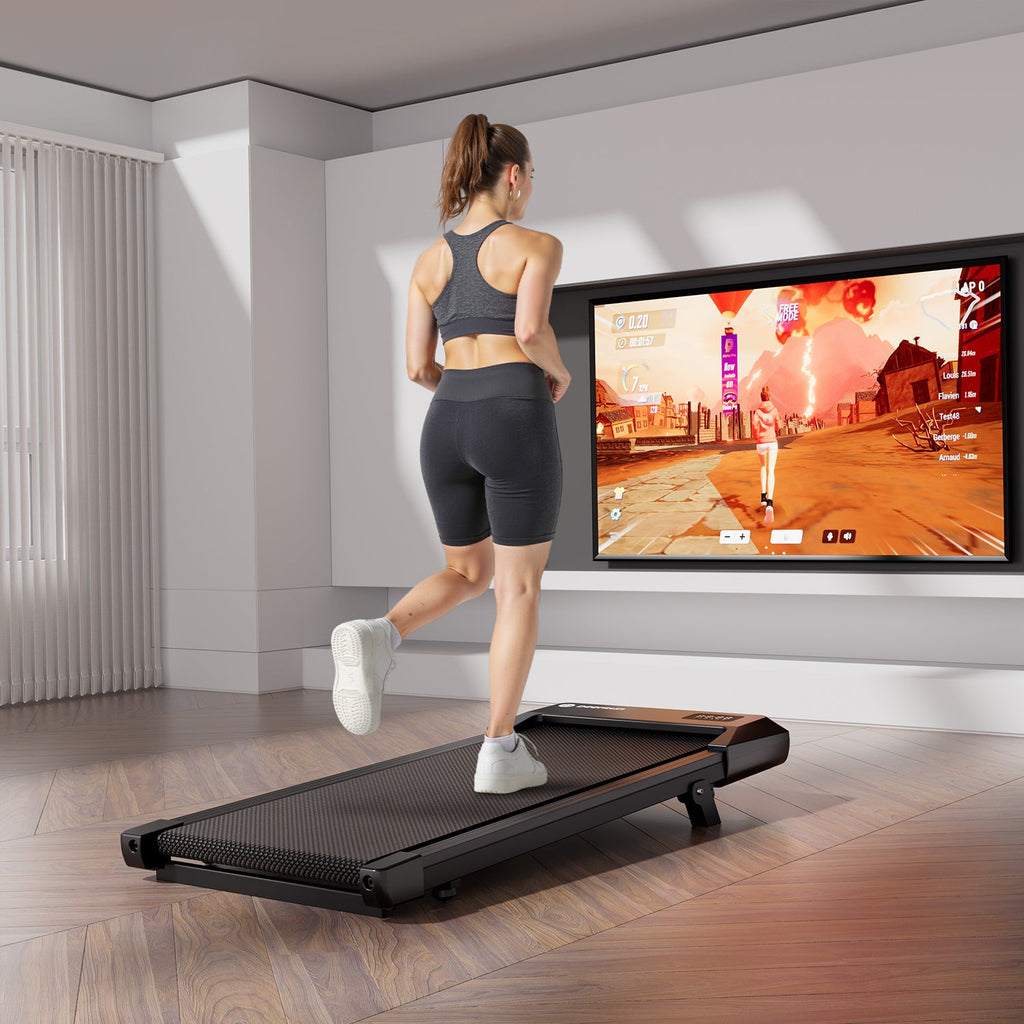 DeerRun Q2 Urban Under-Desk Walking Pad with 7% Incline