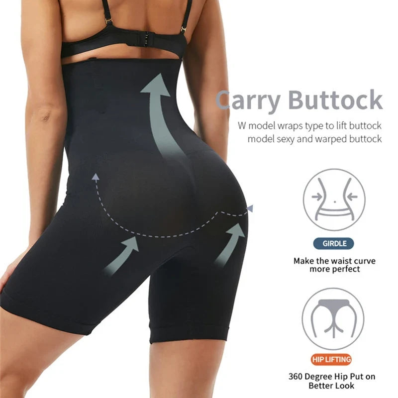 Women’s High-Waisted Mid-Thigh Shapewear Shorts