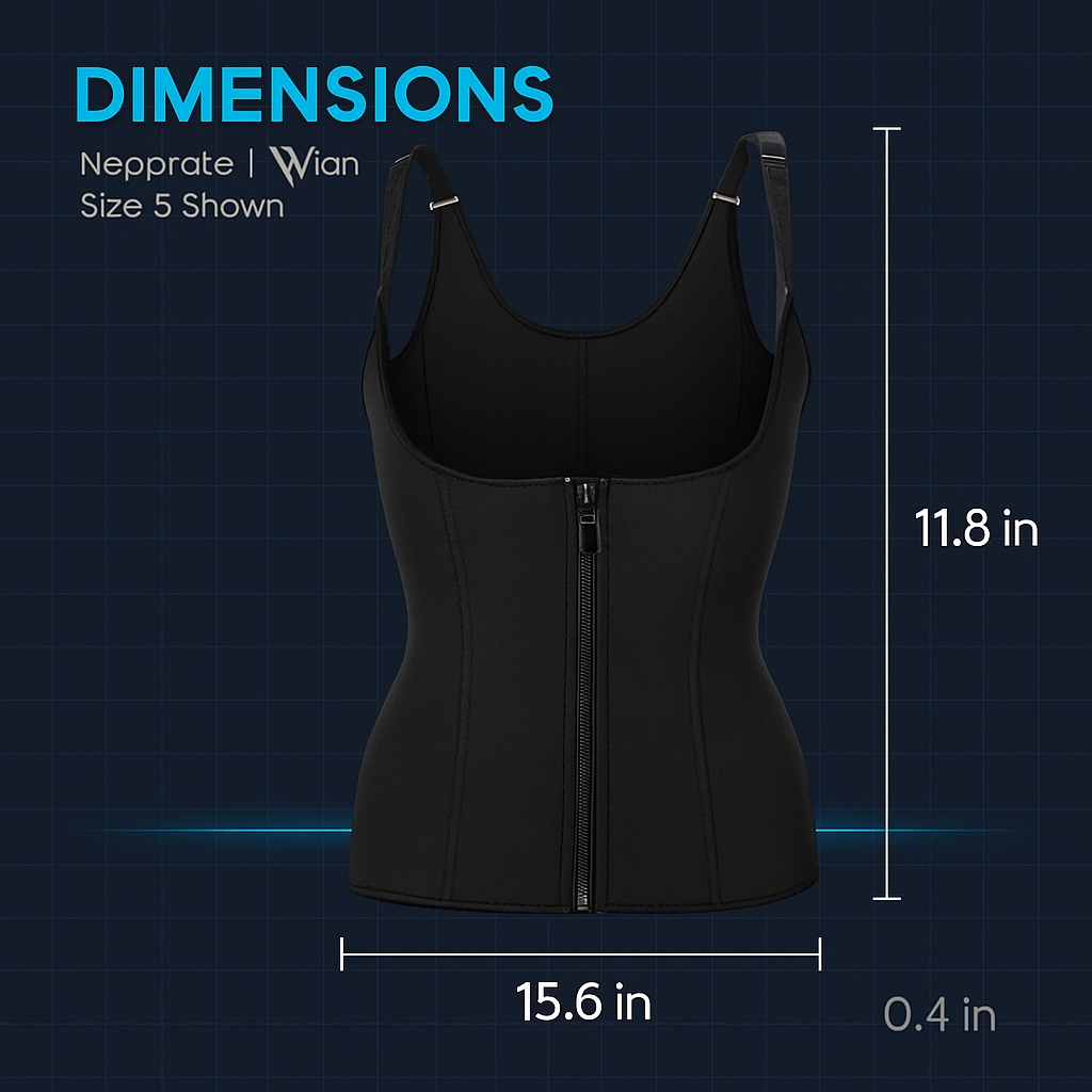 Zippered Waist Trainer Corset for Women Slimming - Support