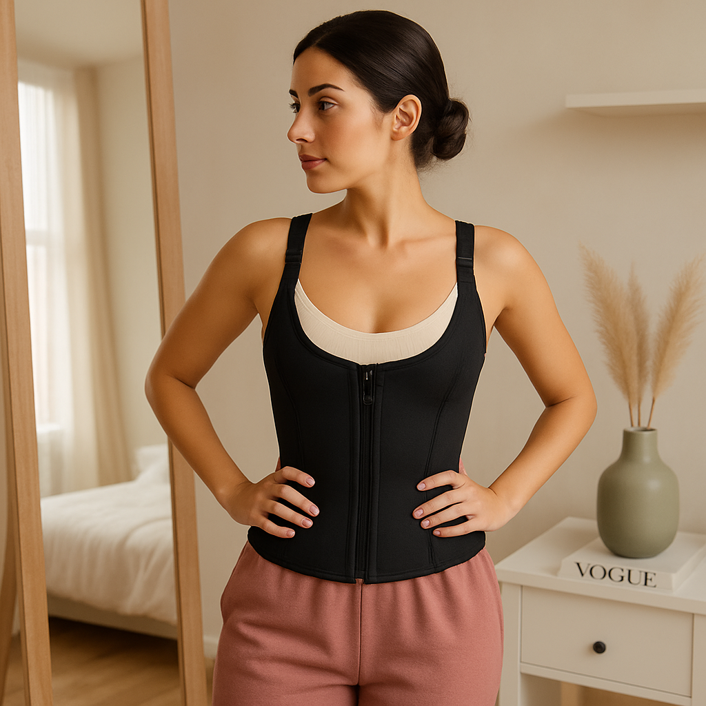 Zippered Waist Trainer Corset for Women Slimming - Support