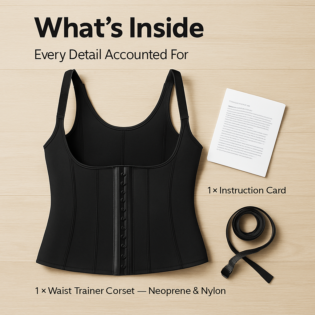 Zippered Waist Trainer Corset for Women Slimming - Support