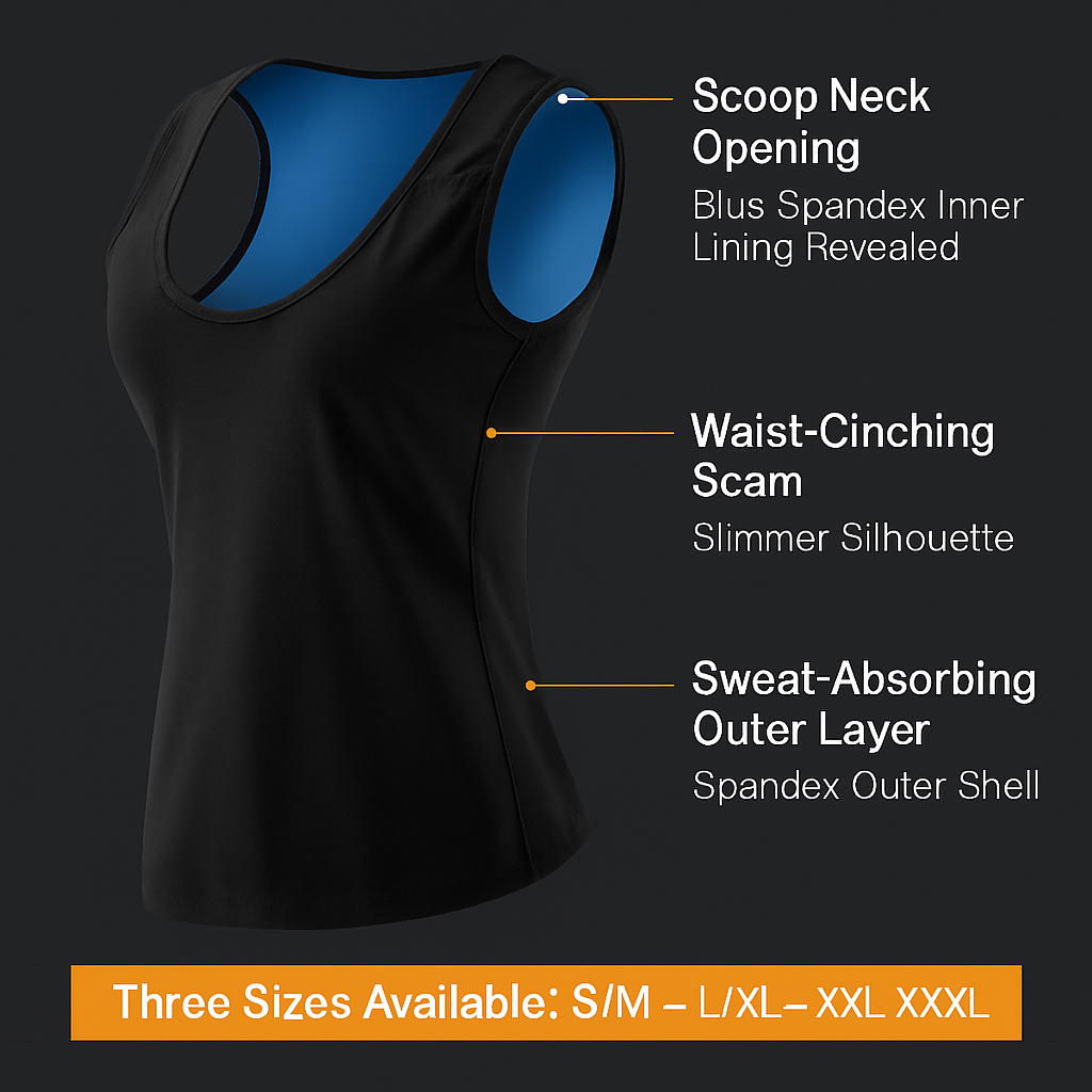 Women Sweat Vest Waist Trainer Shaper Gym Wear