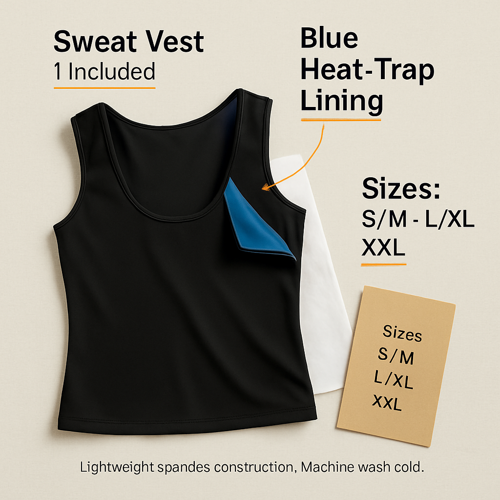 Women Sweat Vest Waist Trainer Shaper Gym Wear