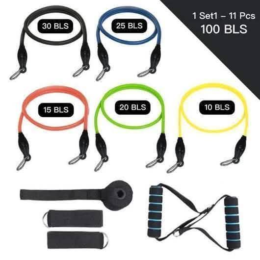Resistance Band Workout Set with Handles & Ankle Straps