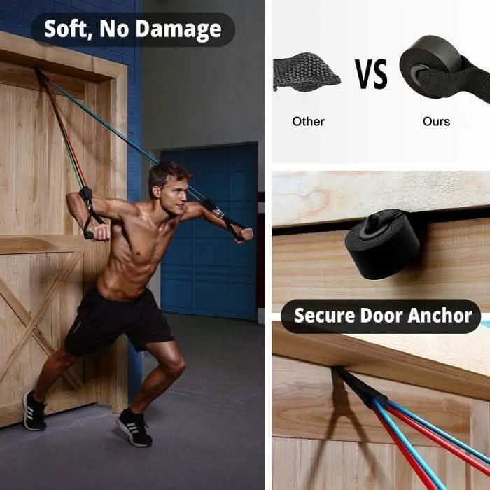 Resistance Band Workout Set with Handles & Ankle Straps