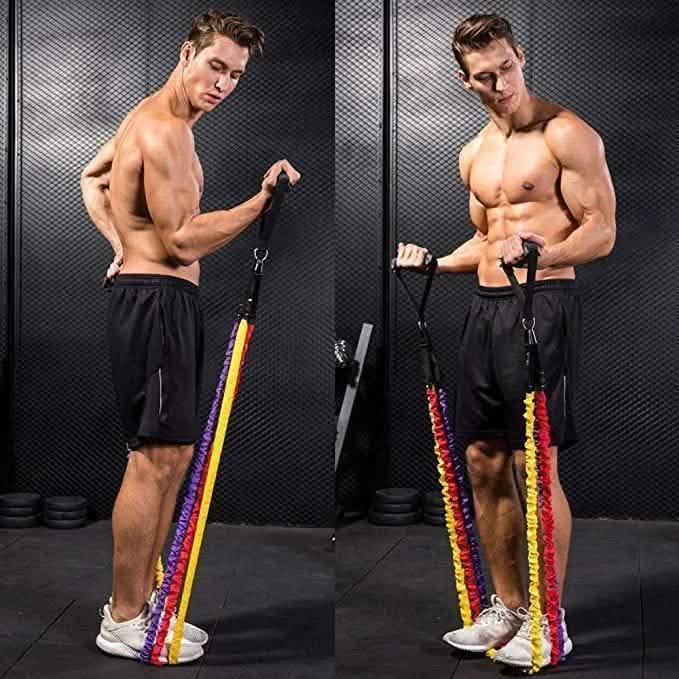 Resistance Band Workout Set with Handles & Ankle Straps