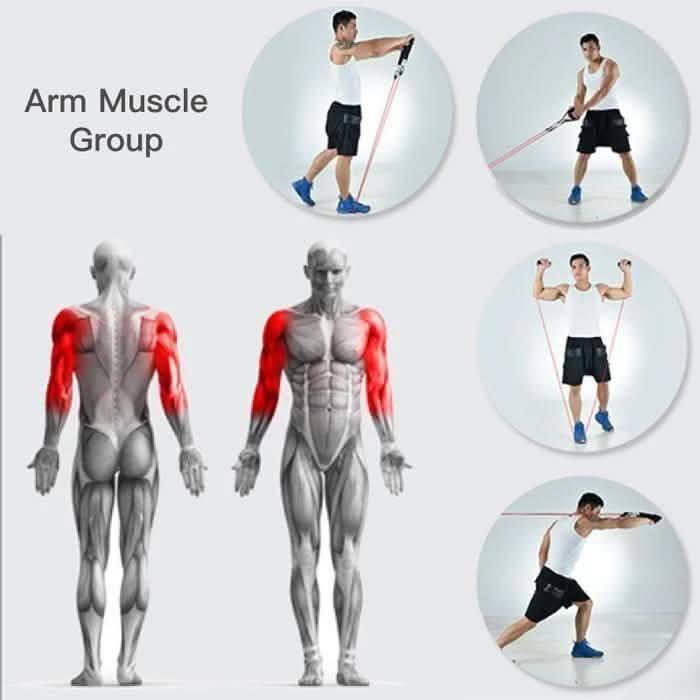 Resistance Band Workout Set with Handles & Ankle Straps